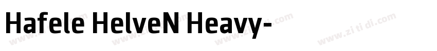 Hafele HelveN Heavy字体转换